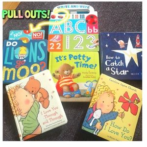 BOOKS! Pull out parts thick pages!